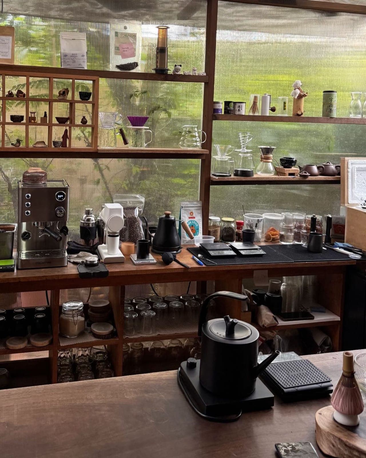 Barra de café y matcha en Deseo Nada Más